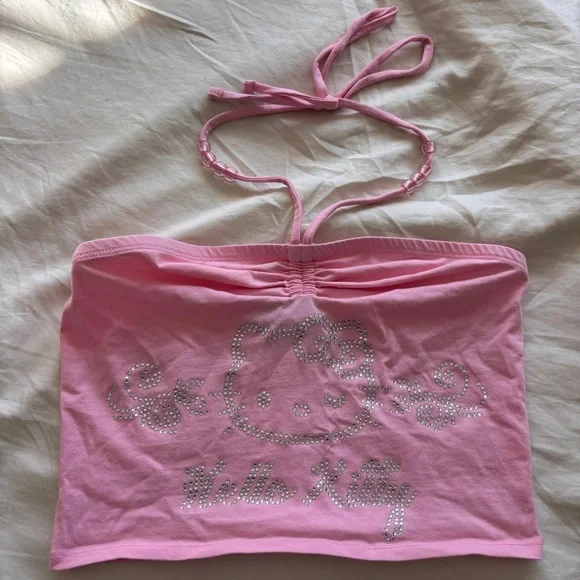 Hello Kitty Pink Halter Top - Picture 1 of 6